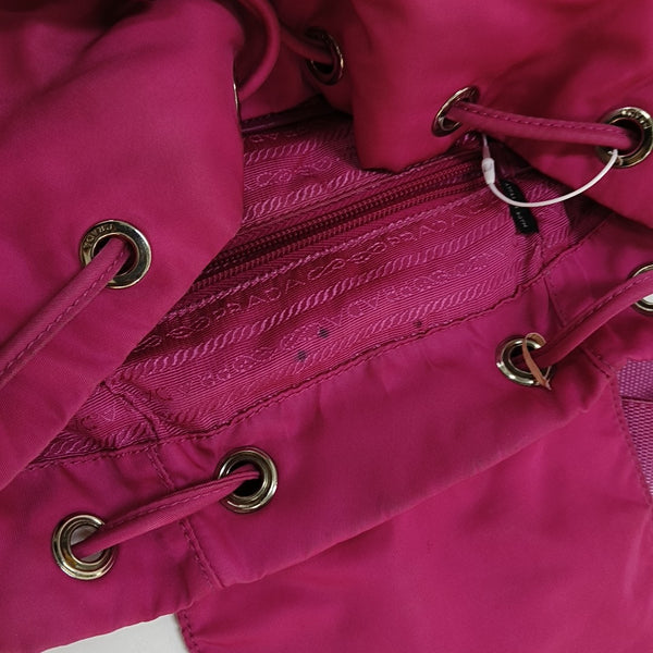 Nylon Backpack Red
