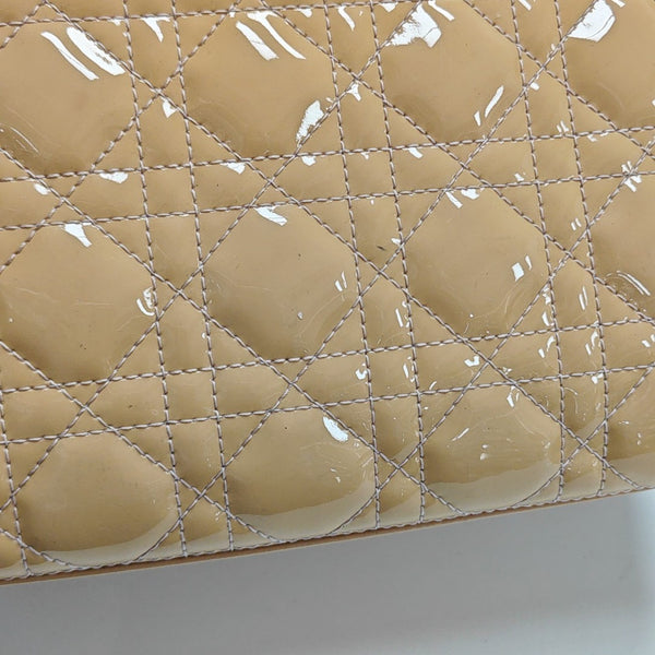 Lady Dior Medium Cannage Patent Leather Pink