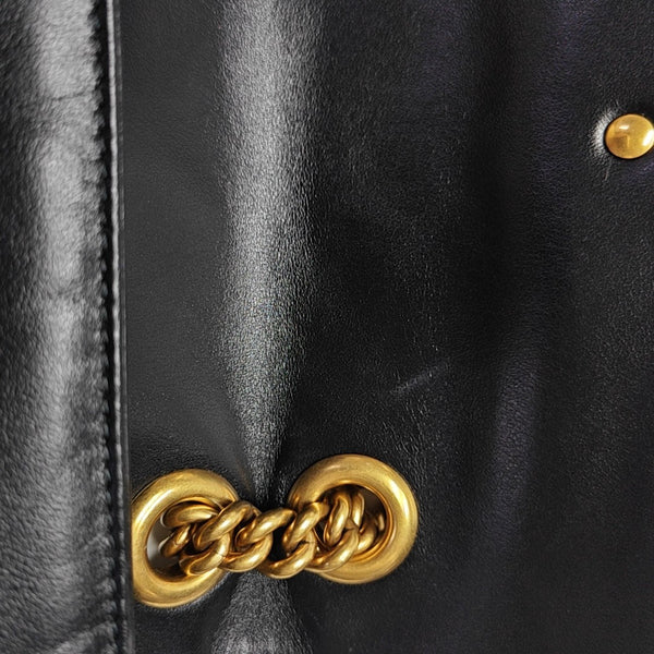 GG Marmont Small Quilted Calfskin Black
