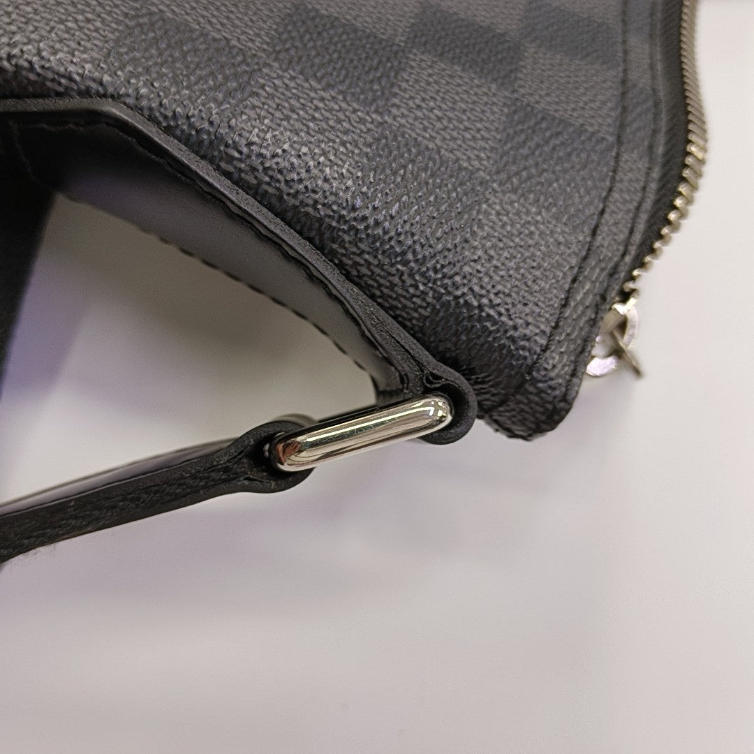 MICK PM Damier Graphite Coated Canvas Black
