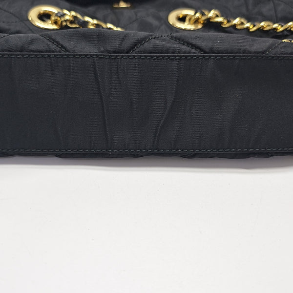 Nylon Quilted Nylon Black