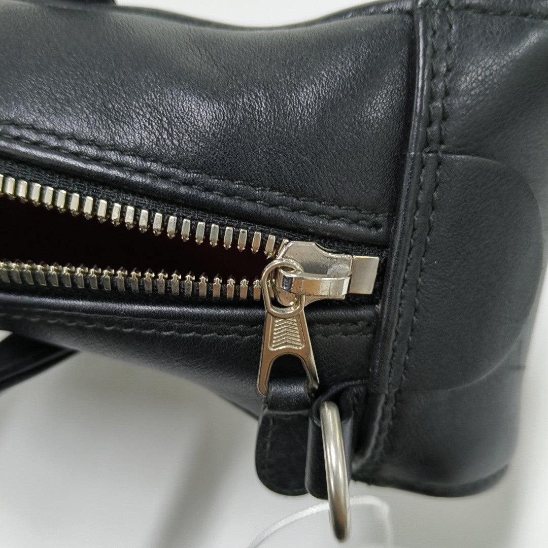 Triangle Small Calfskin Black