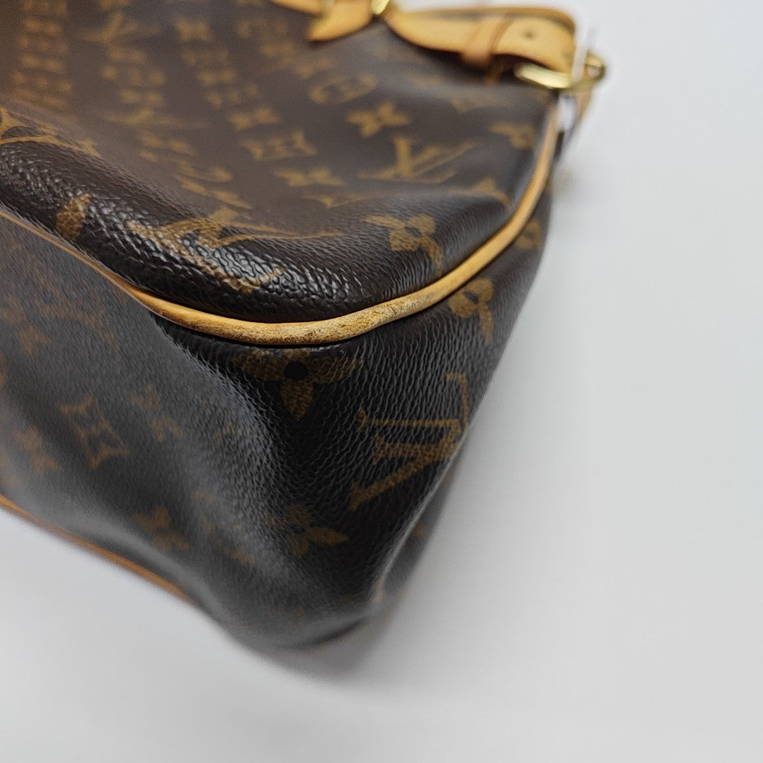 BATIGNOLLES GM Monogram Coated Canvas Brown