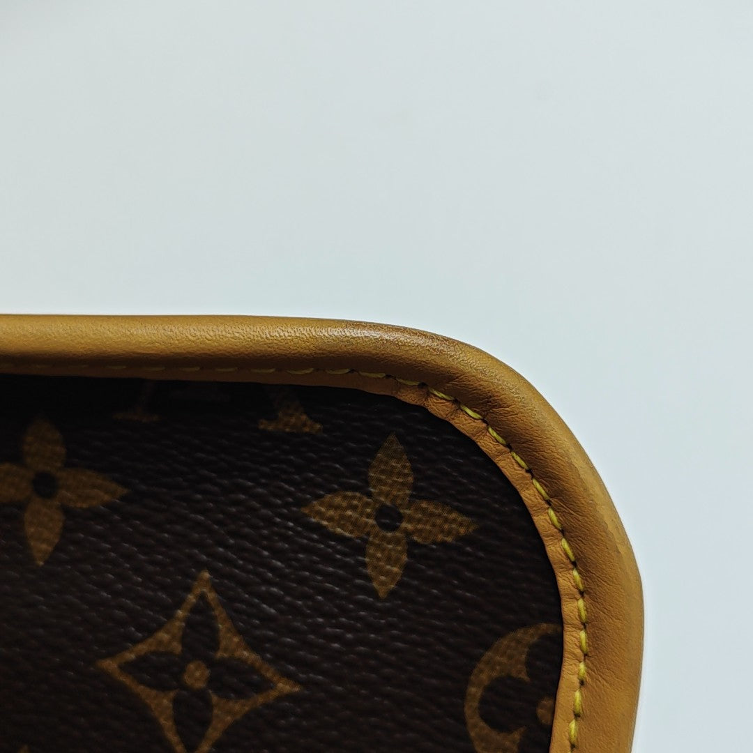 DIANE Monogram Coated Canvas Brown