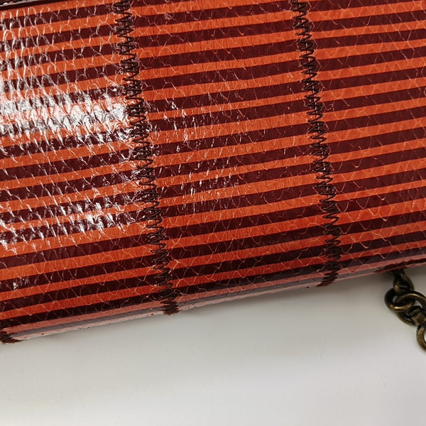 Python Shoulder Bag Red