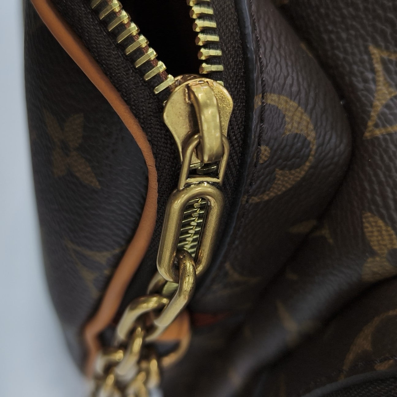 TRIO Monogram Coated Canvas Brown