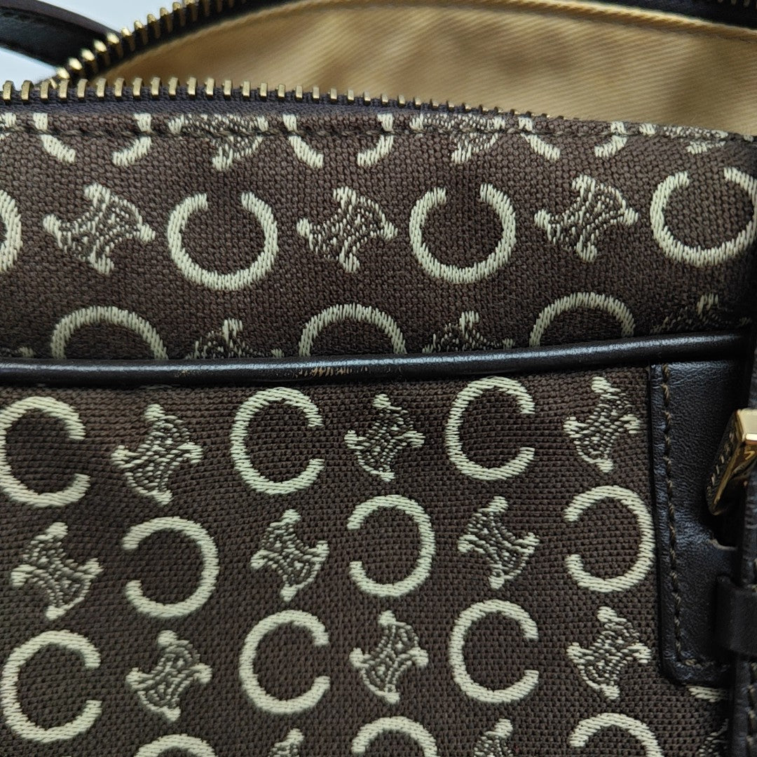Canvas Top Handle Bag Brown