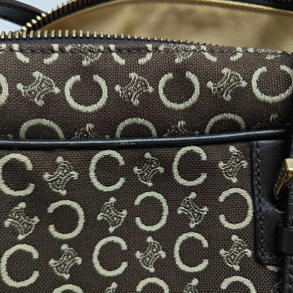 Canvas Top Handle Bag Brown