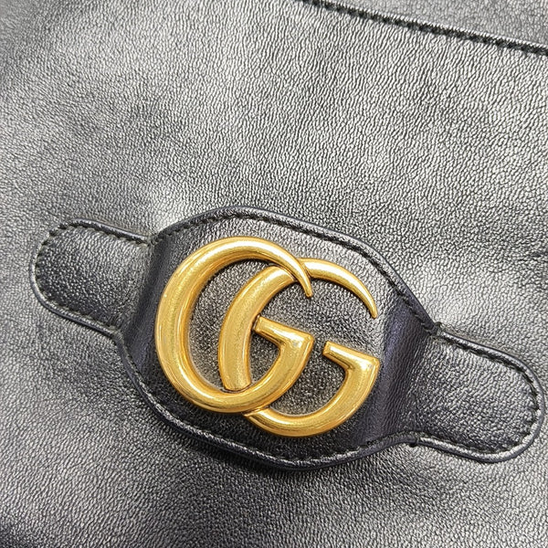 Calfskin Shoulder Bag Small Black