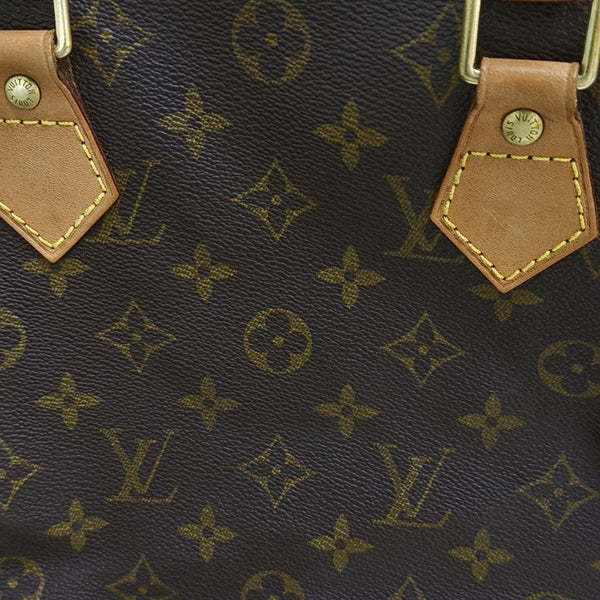 SPEEDY 30 Monogram Coated Canvas Brown