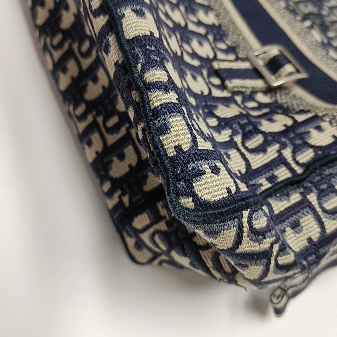 Diorcamp Large Oblique Canvas Blue