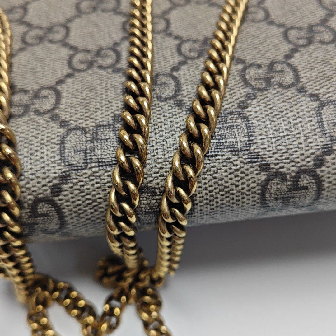 GG Supreme Mini Monogram Coated Canvas Beige