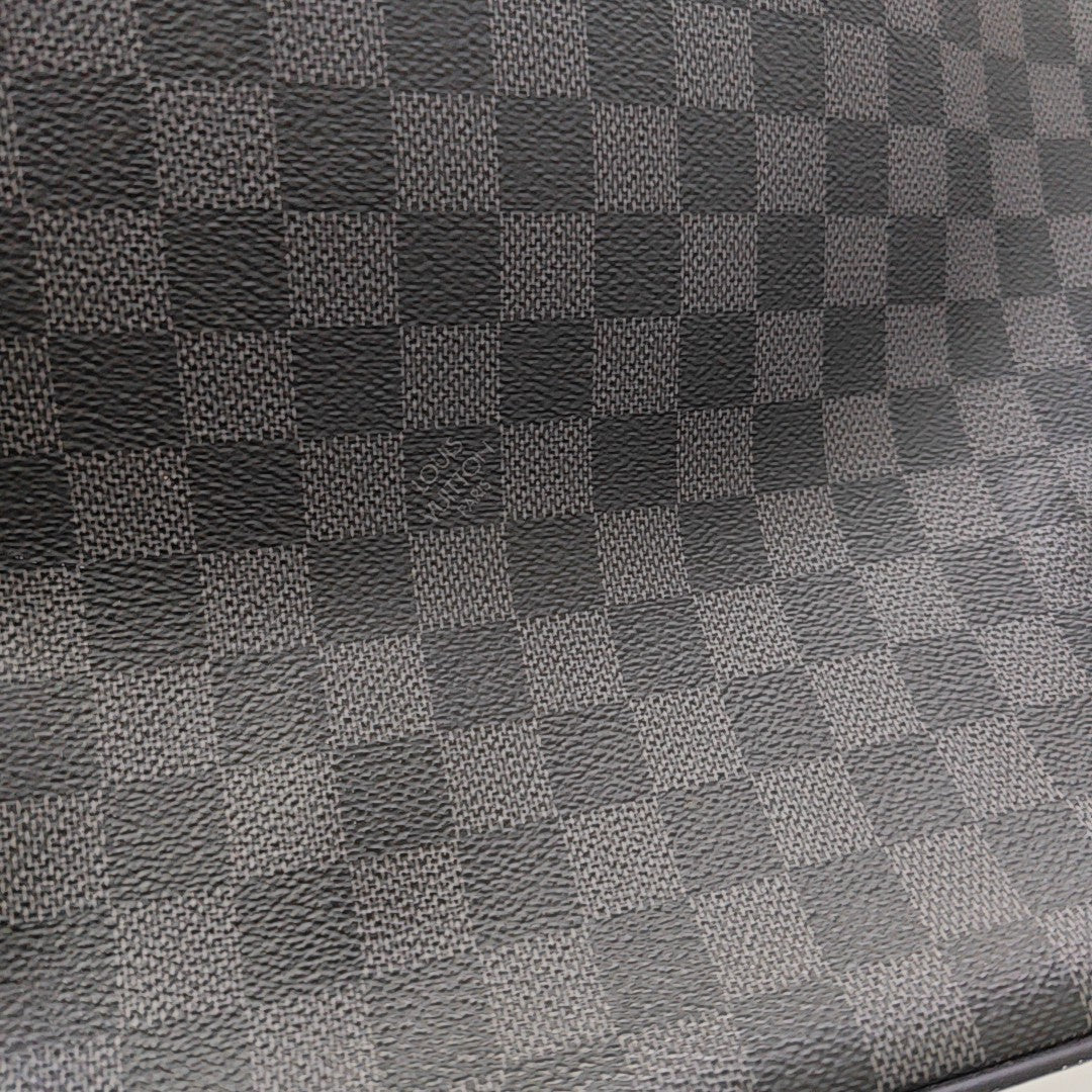 DISTRICT MM Damier Graphite Coated Canvas Gray