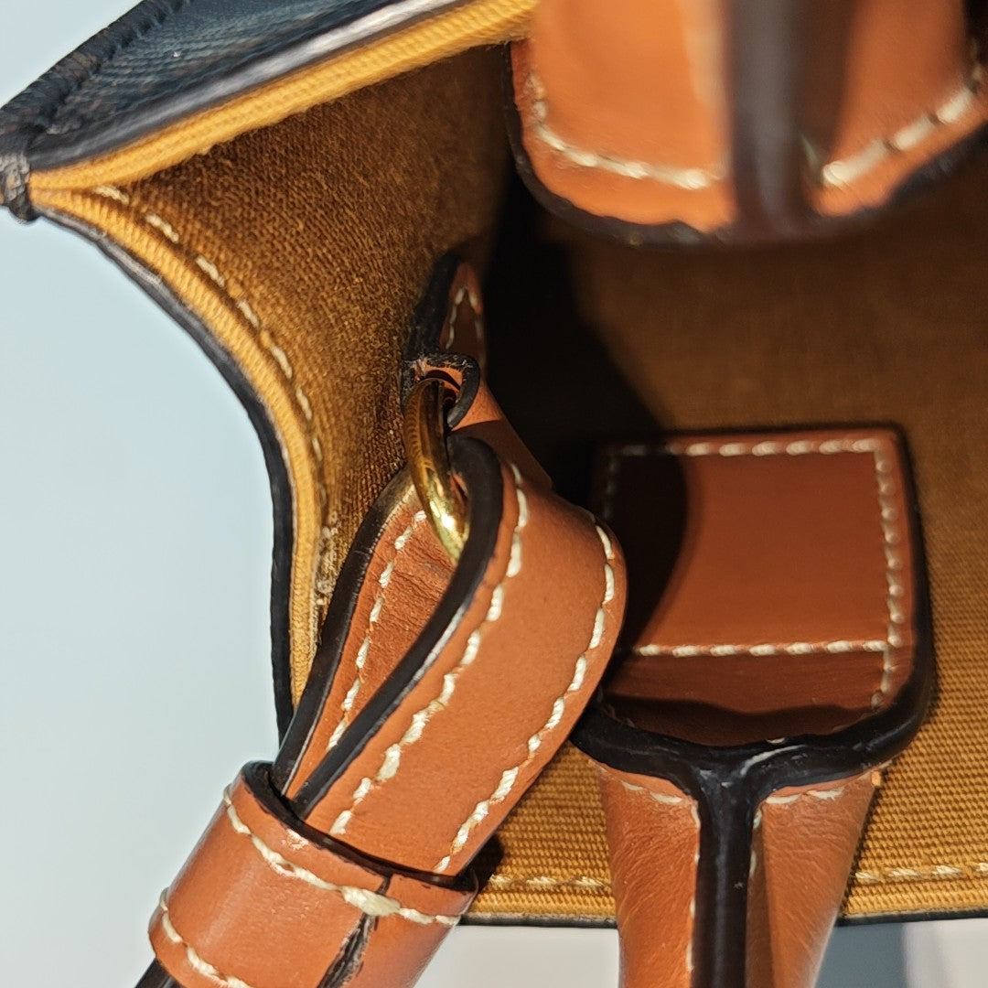 CABAS CELINE Mini Coated Canvas Brown