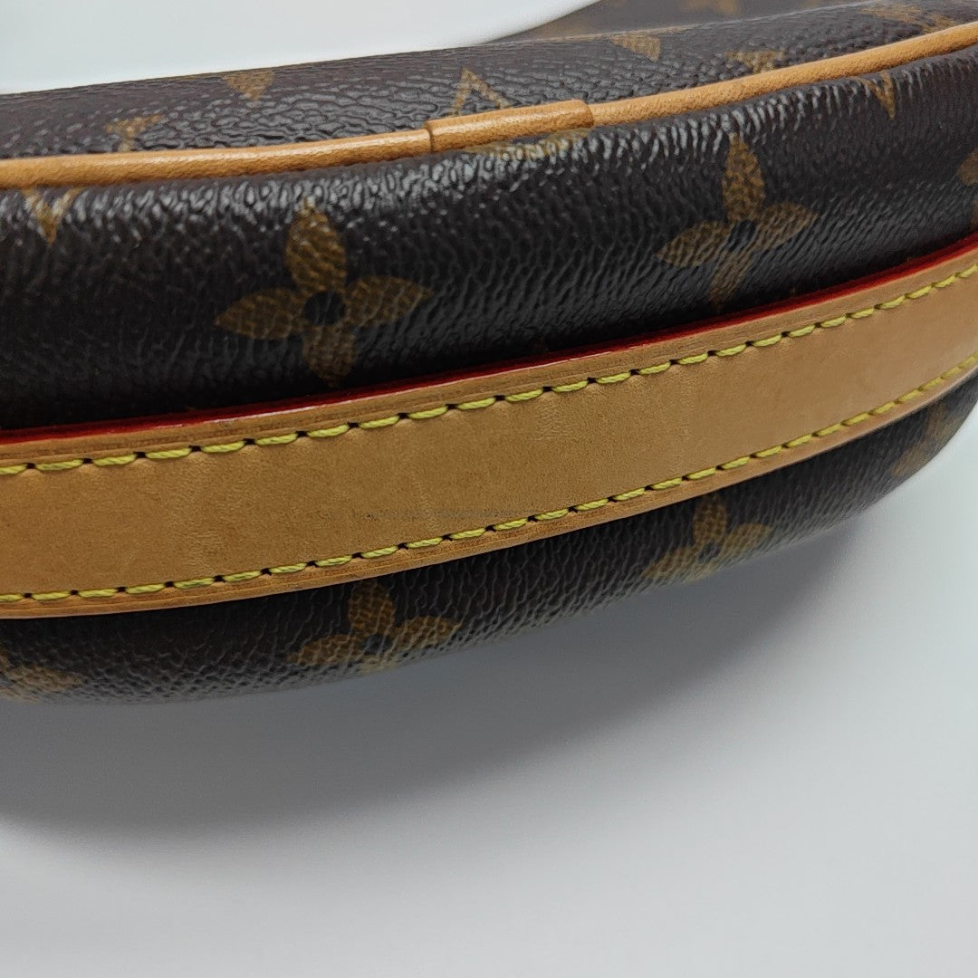 CROISSANT Monogram Coated Canvas Brown