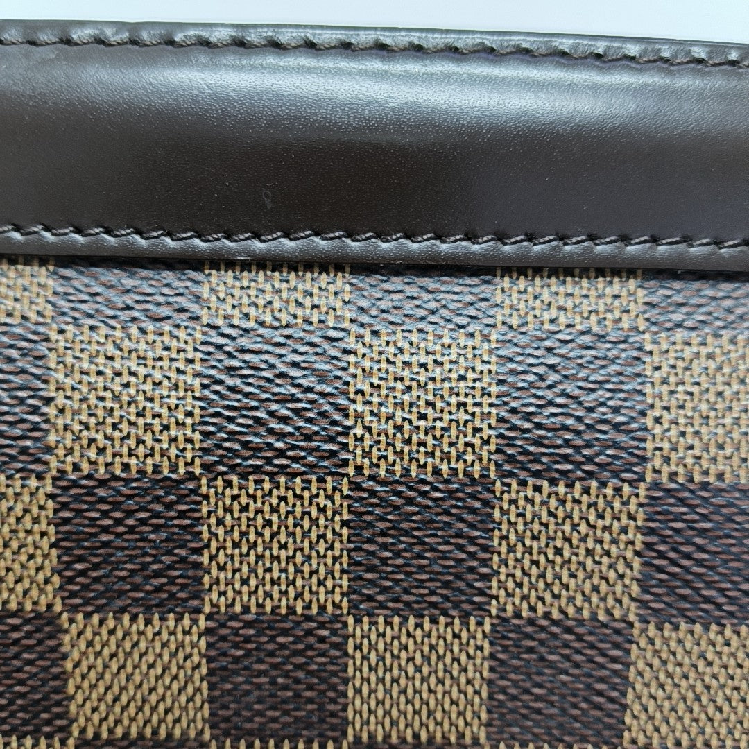 ALMA BB Damier Ebene Coated Canvas Brown