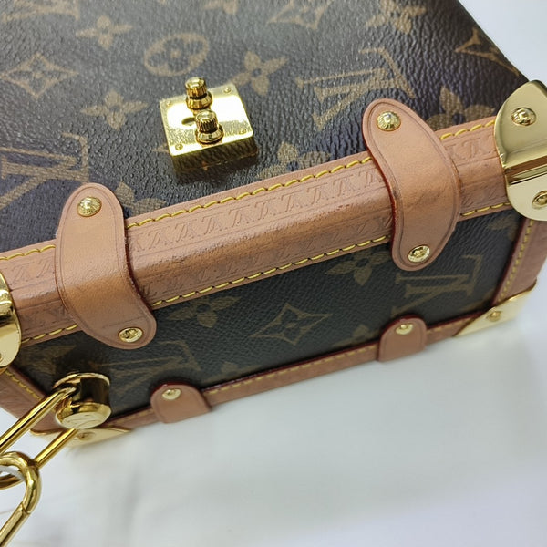 SIDE TRUNK MM Monogram Coated Canvas Brown