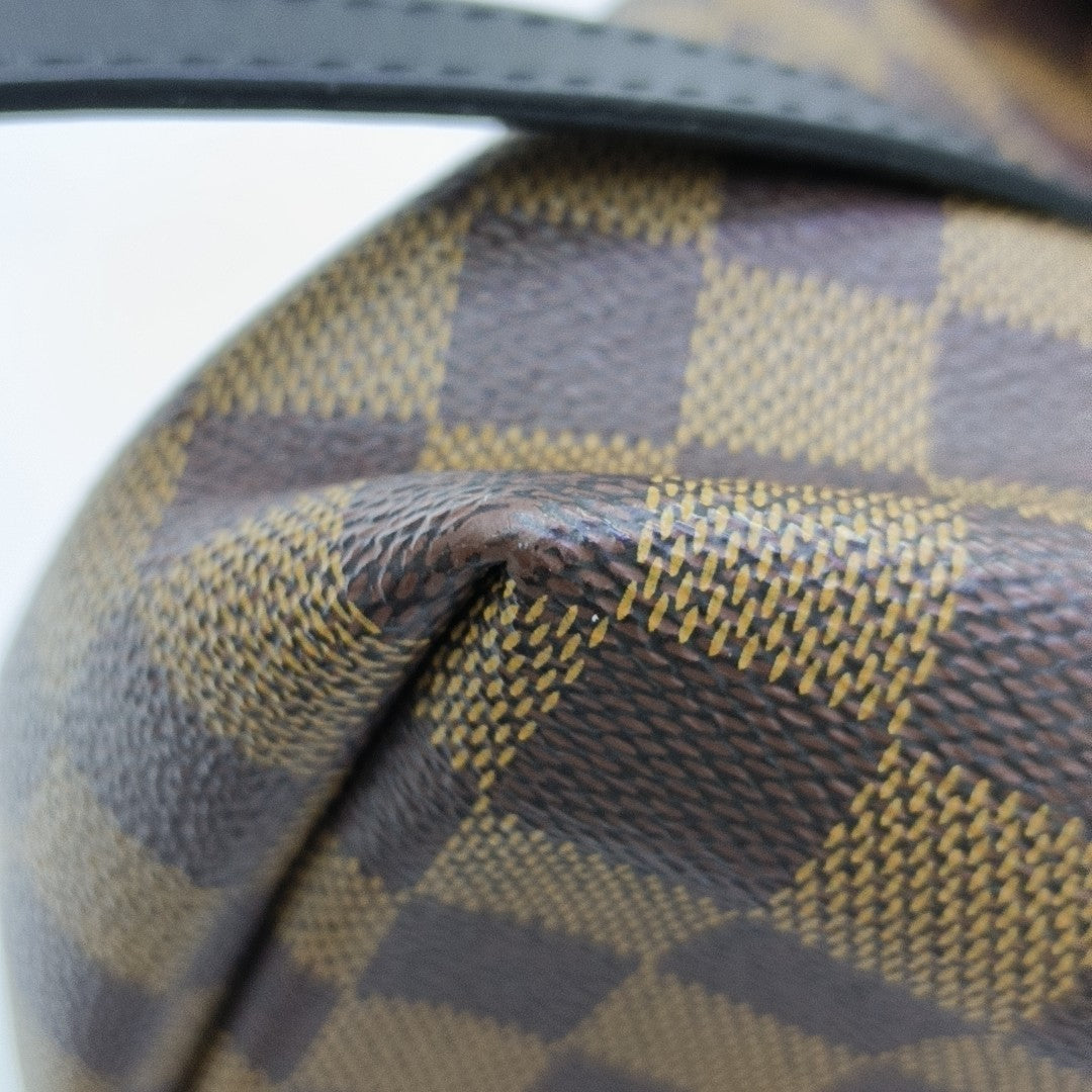 CLAPTON Damier Ebene Coated Canvas Brown