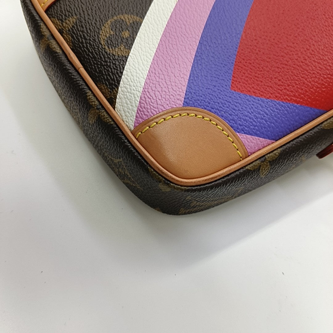 PANAME SET Monogram Coated Canvas Brown