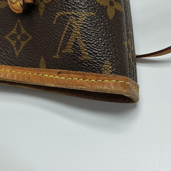 NEVERFULL MM Monogram Coated Canvas Brown