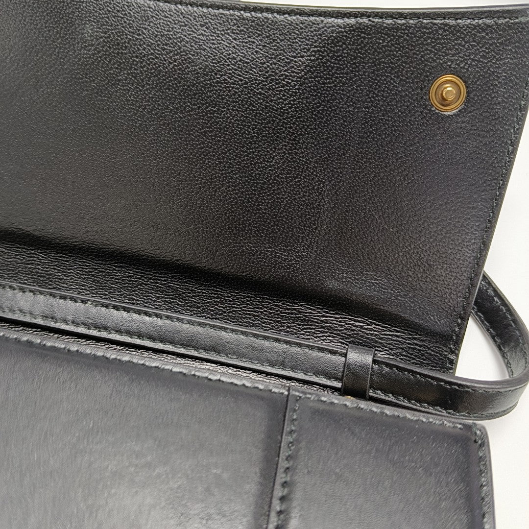 Hourglass Small Calfskin Black