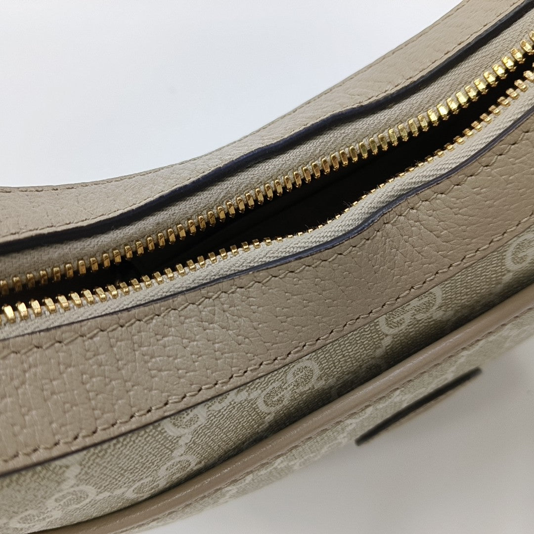 Monogram Coated Canvas Shoulder Bag Beige