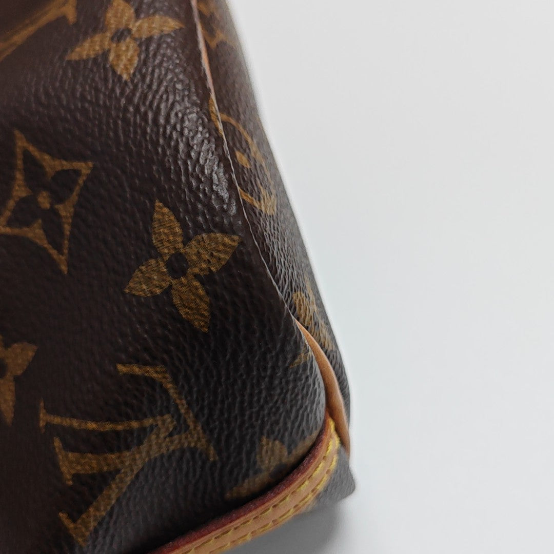 NÉONOÉ Nano Monogram Coated Canvas Brown