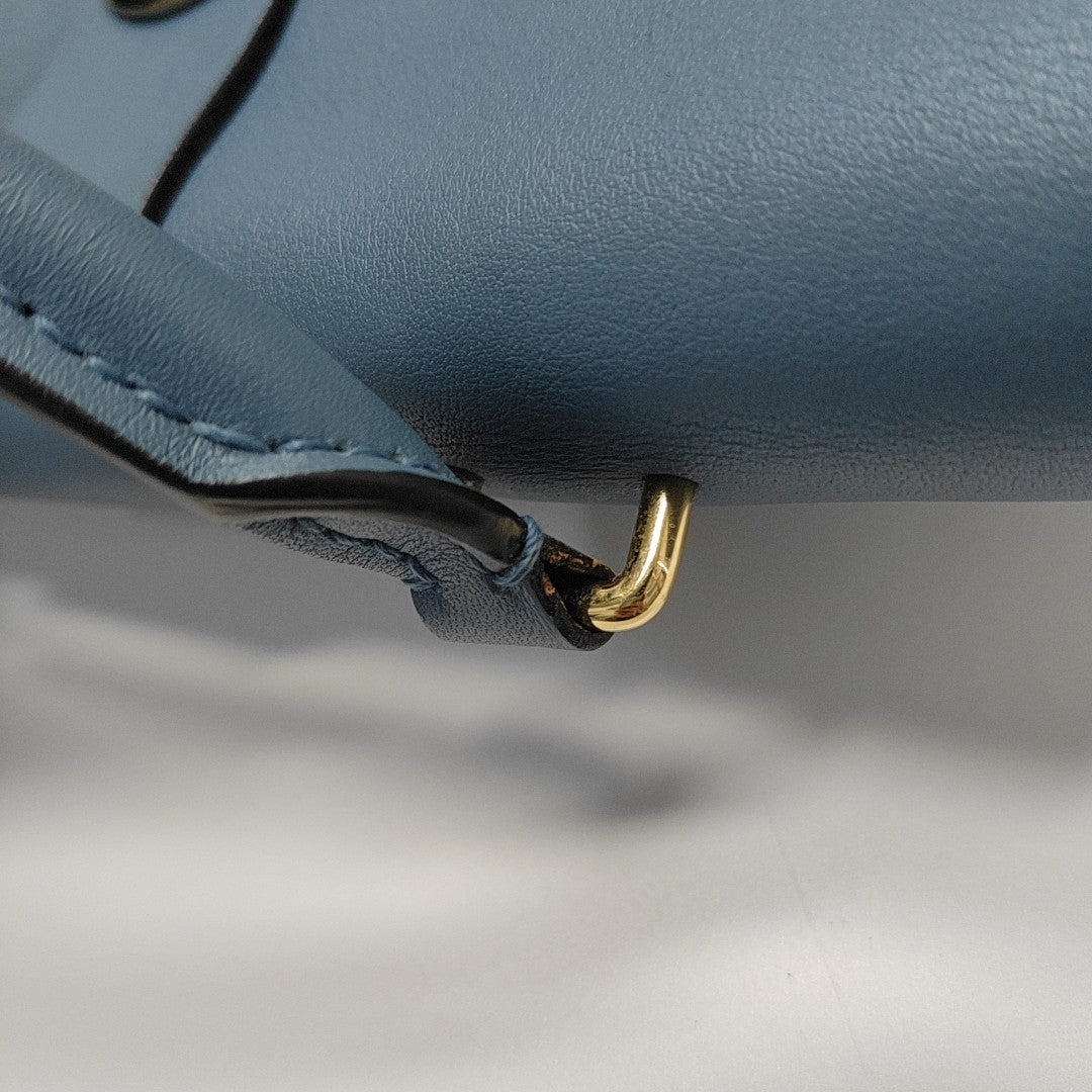 LOCKY BB Monogram Coated Canvas Blue