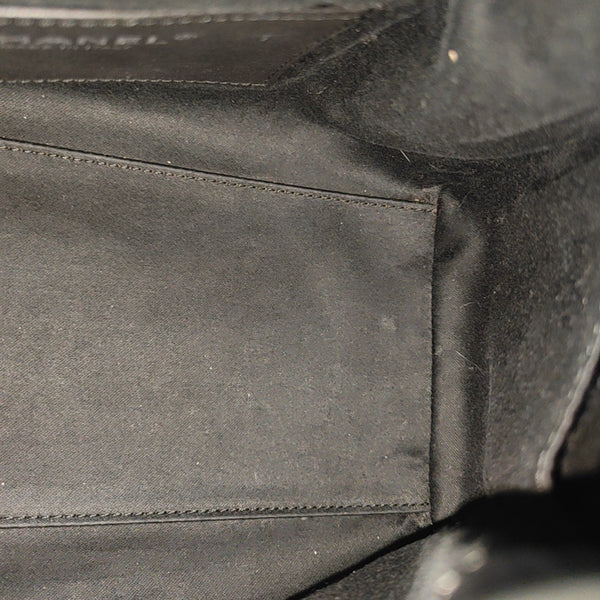 CHANEL 25 Small Quilted Canvas Black