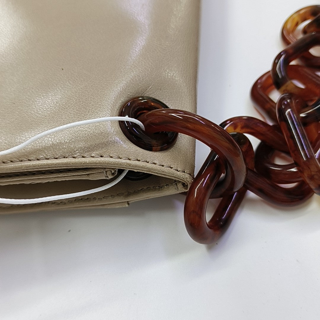 Calfskin Shoulder Bag Beige