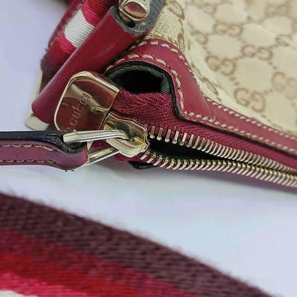 Monogram Canvas Shoulder Bag Beige