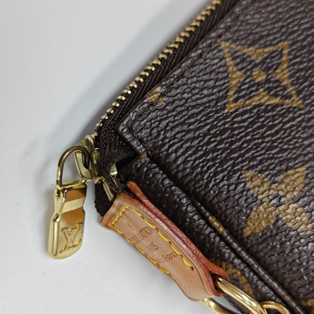 ACCESSOIRES Mini Monogram Coated Canvas Brown