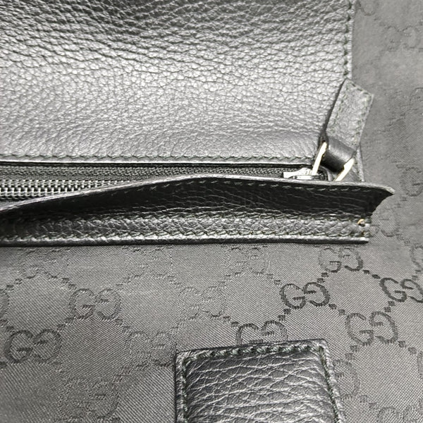 Monogram Canvas Tote Bag Black