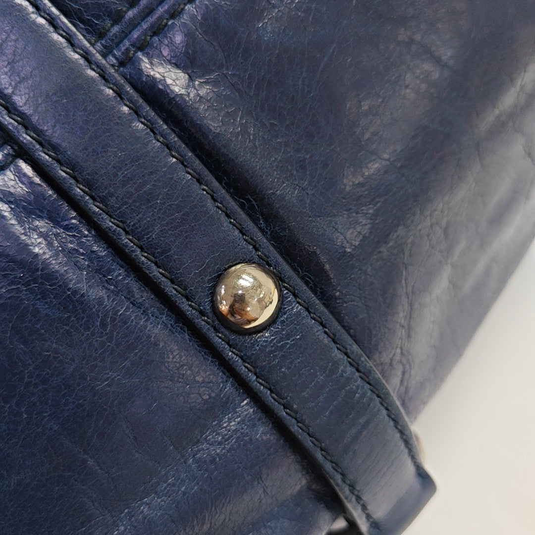 Bow Calfskin Blue