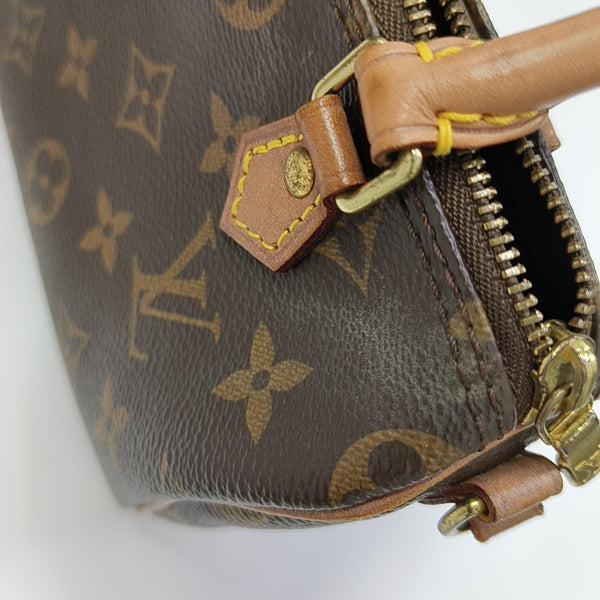 SPEEDY Nano Monogram Coated Canvas Brown