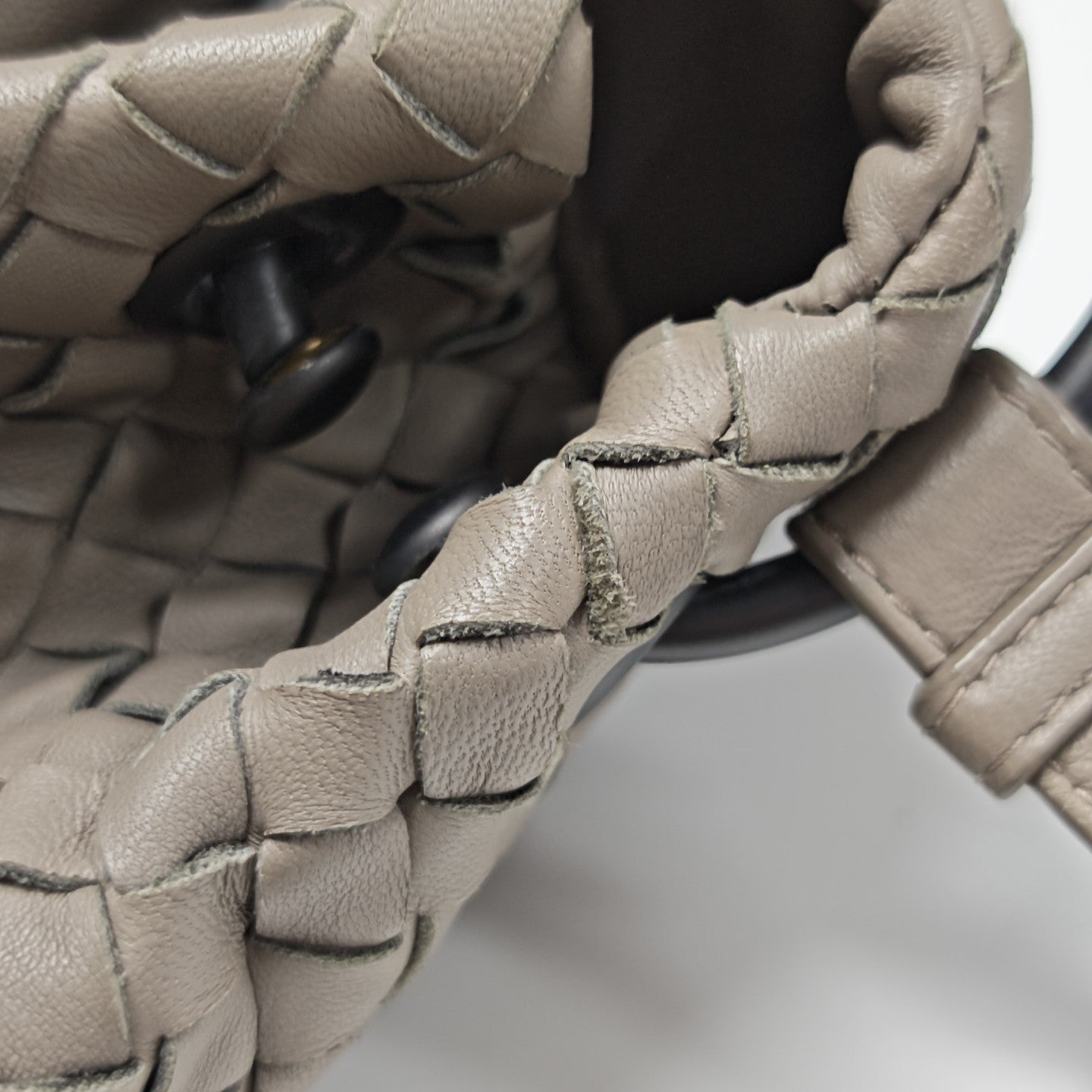 Calfskin Shoulder Bag Gray