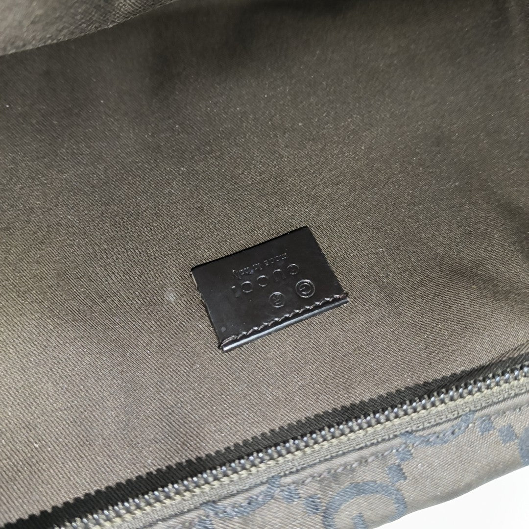 Monogram Canvas Clutch Brown