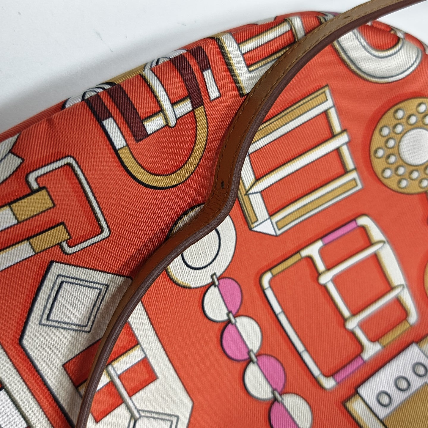 Silk Satin Shoulder Bag Red
