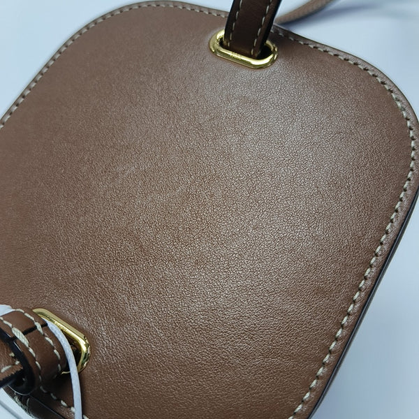 Calfskin Shoulder Bag Brown
