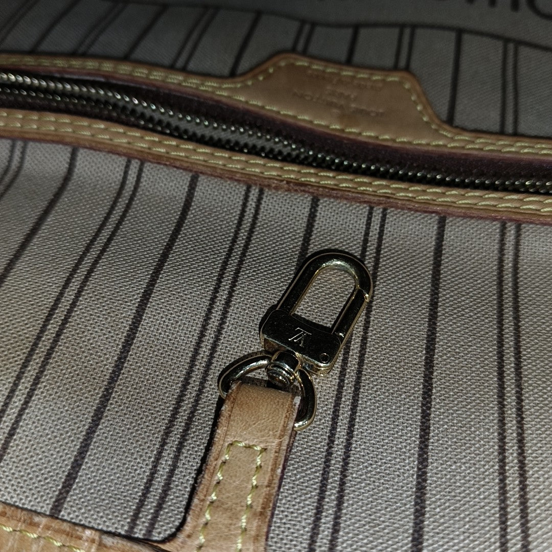 NEVERFULL GM Monogram Coated Canvas Brown