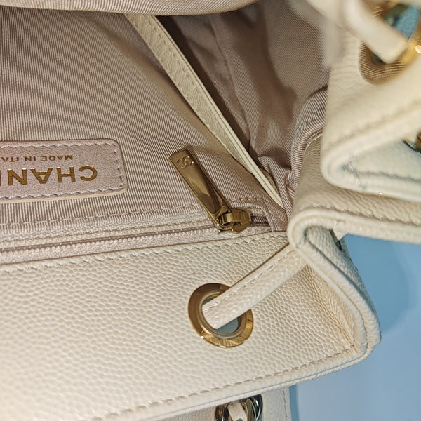 DUMA Quilted Grained Calfskin Beige