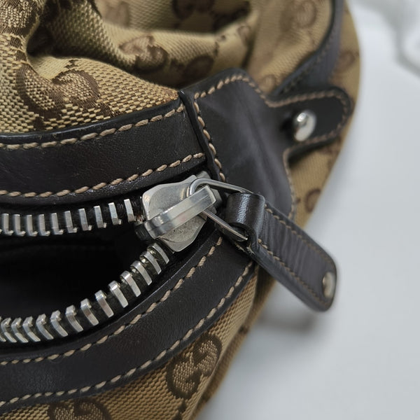 Monogram Canvas Top Handle Bag Beige