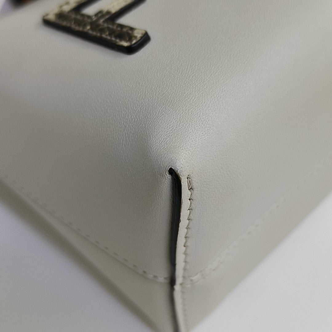 Calfskin Shoulder Bag Mini White