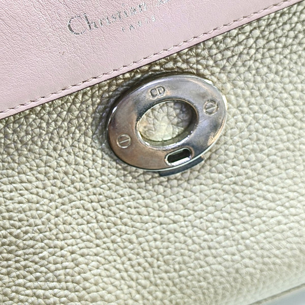 Authenticated pre-owned  Be Dior Calfskin Beige - Shoulder Bag at Looply