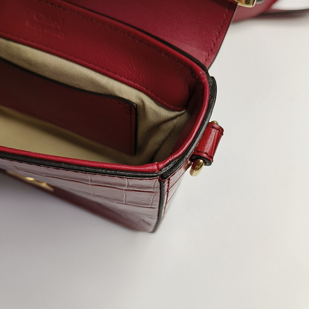 Chloé C Mini Calfskin Red