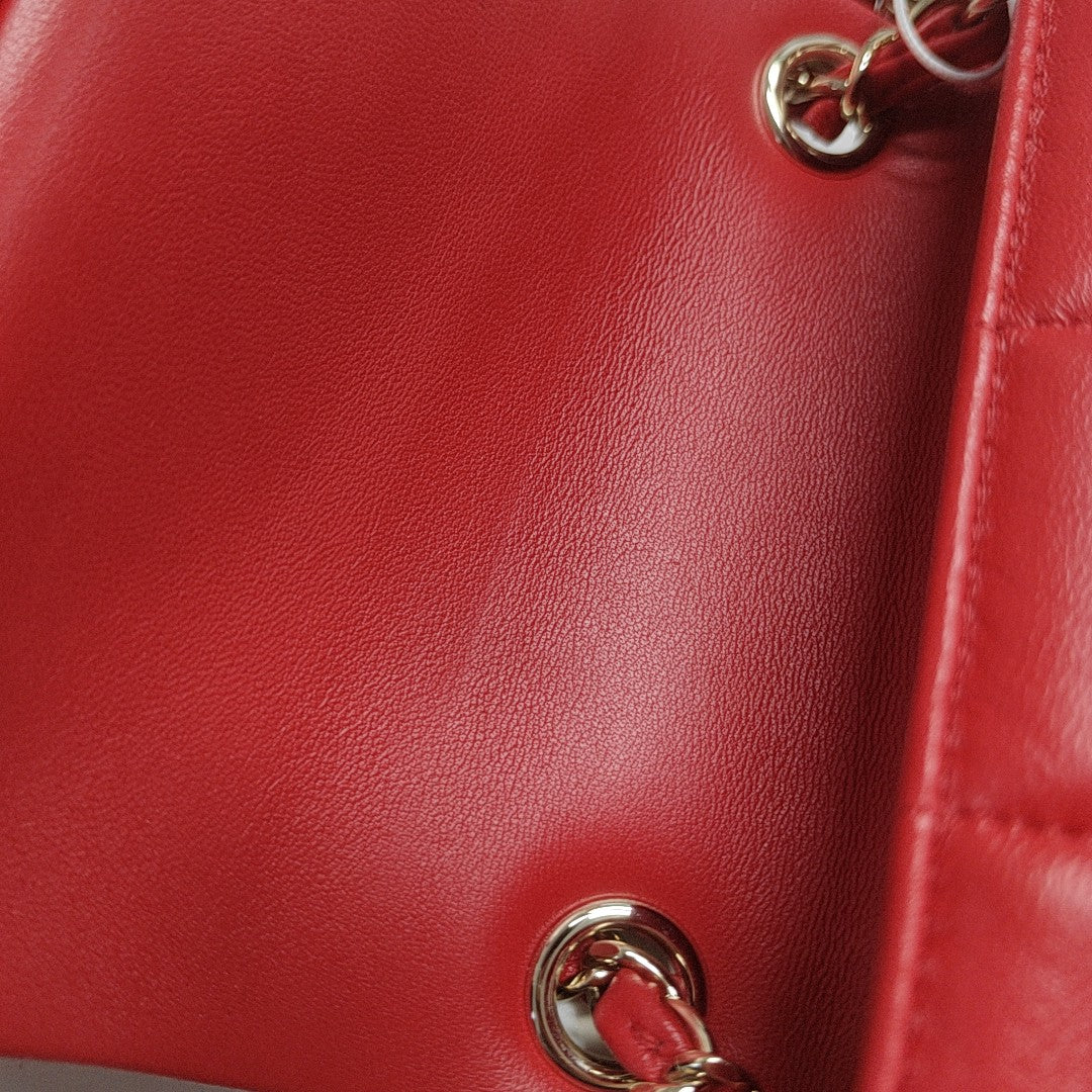 CLASSIC FLAP Mini Quilted Lambskin Red