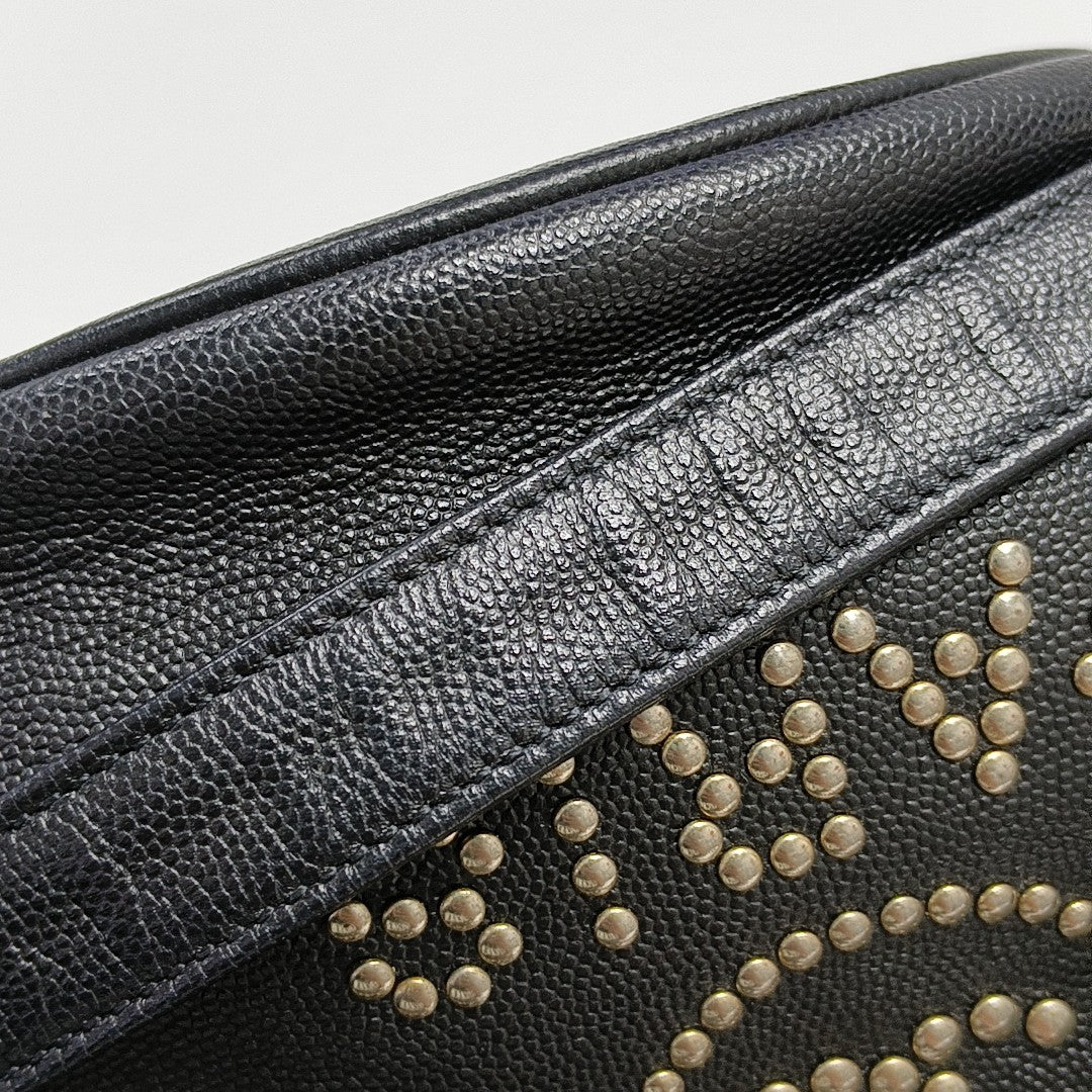 DEAUVILLE Small Grained Calfskin Black