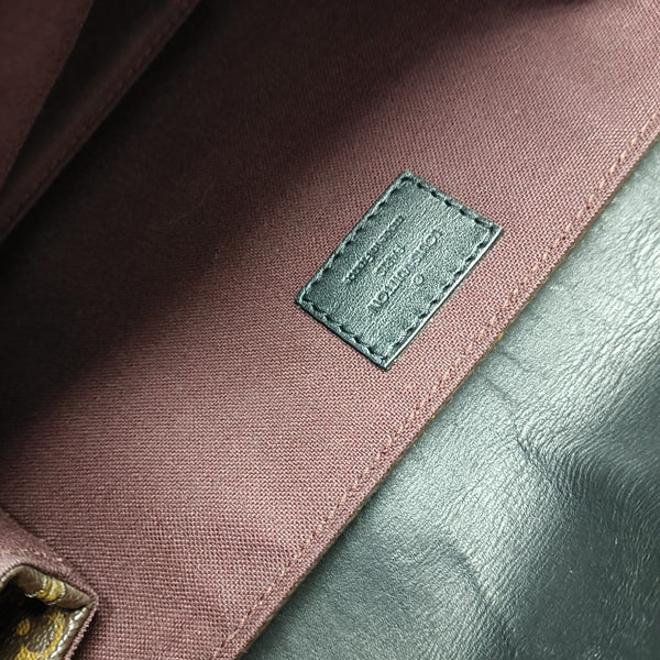 PALK Monogram Coated Canvas Brown