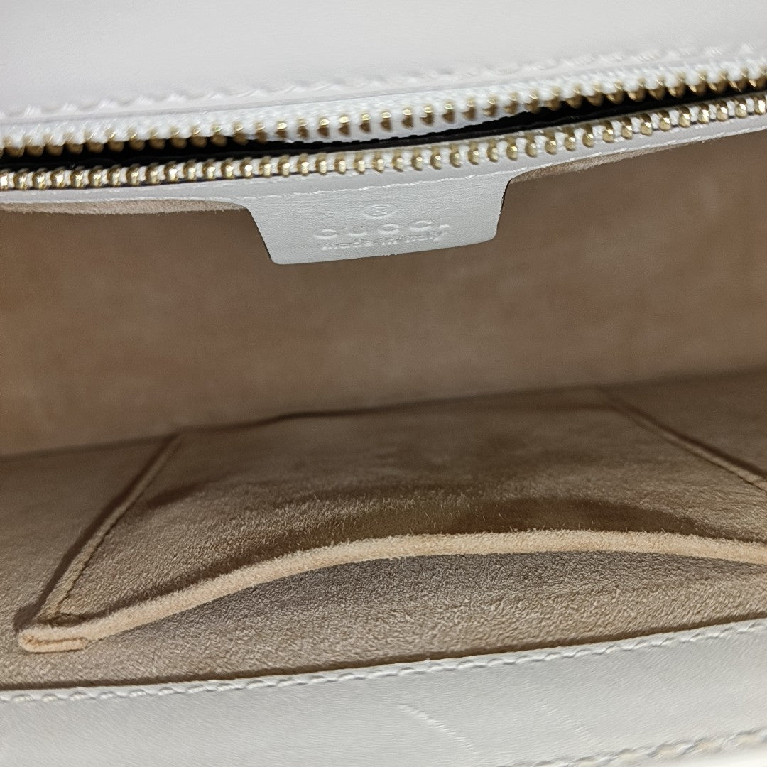 Sylvie Small Calfskin White
