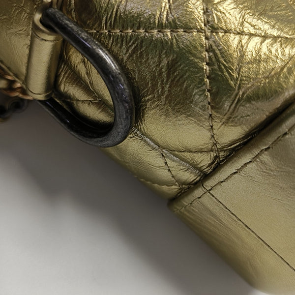 GABRIELLE Small Quilted Calfskin Gold